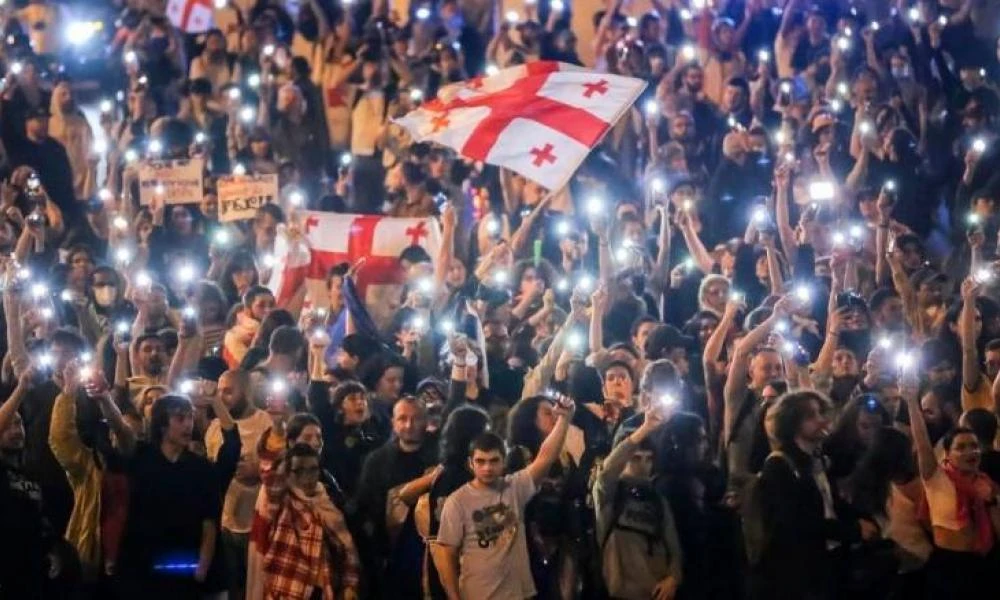 Γεωργία: 6 άτομα υπό κράτηση σε συγκεντρώσεις κατά του νόμου περί ξένων πρακτόρων